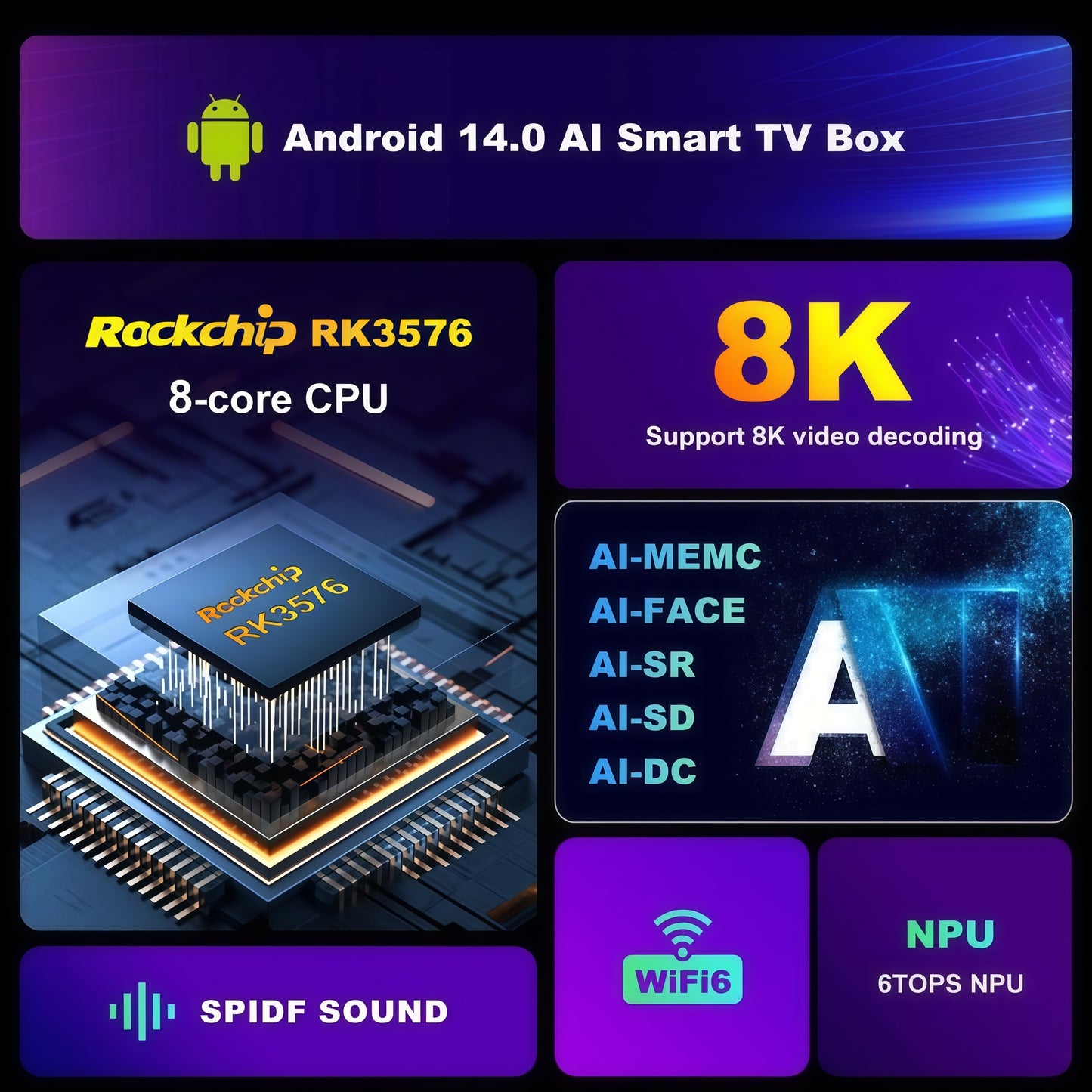 Strong 8K Smart TV Box With Subscription Decoding Function 8K Strong ITV Player Installed Device For Global Countries